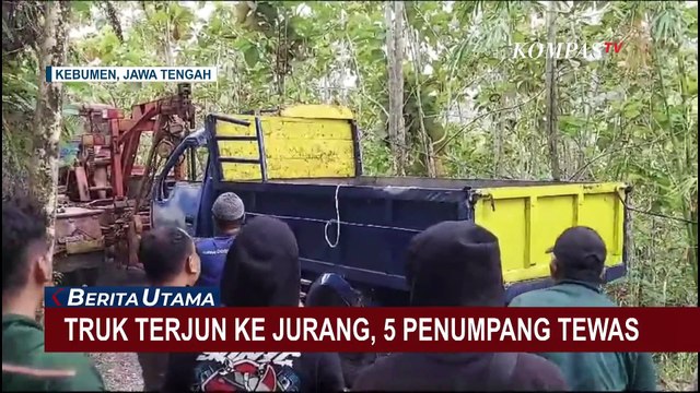 Kronologi Truk Terjun ke Jurang Sedalam 15 Meter di Kebumen, 5 Orang Tewas