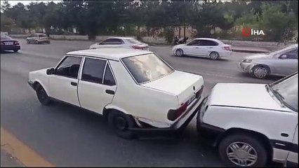Accident de la route en chaîne impliquant 7 véhicules à Ankara