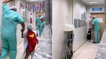 Surgeon transforms sick children into superheroes before they go in for operations