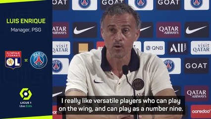 Enrique excited to incorporate Kolo Muani's 'versatility' into action