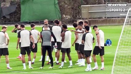 Joao Felix and Cancelo join new Barcelona team-mates for first training session