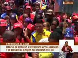 Caracas | Habitantes de la pqa. El Valle se movilizan para respaldar al Presidente Nicolás Maduro