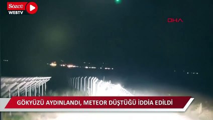 Kahramanmaraş'ta gökyüzünü aydınlatan esrarengiz ışık