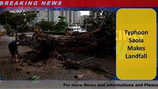 Typhoon Saola Makes Landfall