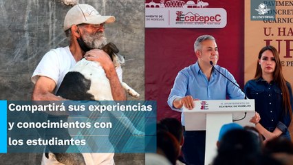 De pepenar a impartir conferencias: invitan a exprofesor de la UNAM a escuelas en Ecatepec