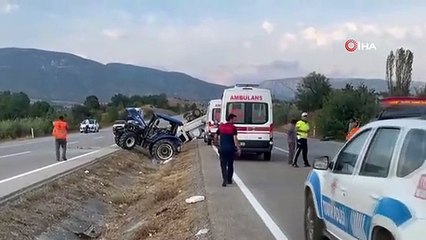 Sinop'ta traktör ile kamyonet çarpıştı: 1 ölü, 2 yaralı