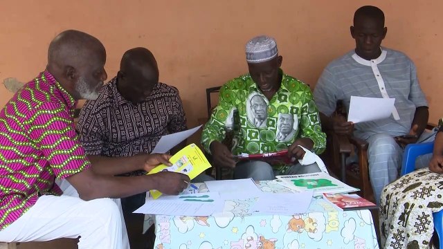 Abdoulaye Traoré et Sita Ouattara en campagne pour les municipales 2023 à Gbélégban