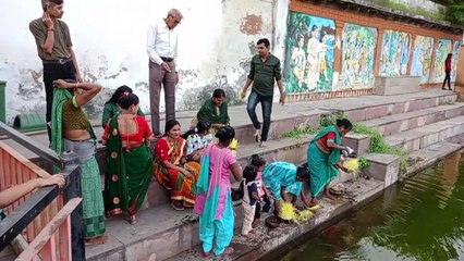 Video Story - नदी तालाबों में किया कजलियों का विसर्जन, बड़े-बुजुर्गों को भेंट कर लिया आशीर्वाद