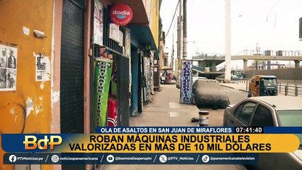 Roban maquinas industriales valorizadas en más de 10 mil dólares en SJM