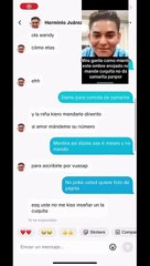 Filtran supuesta  conversación de Herminio Juárez ofreciéndole dinero a Wendy Tejada a cambio de intimida
