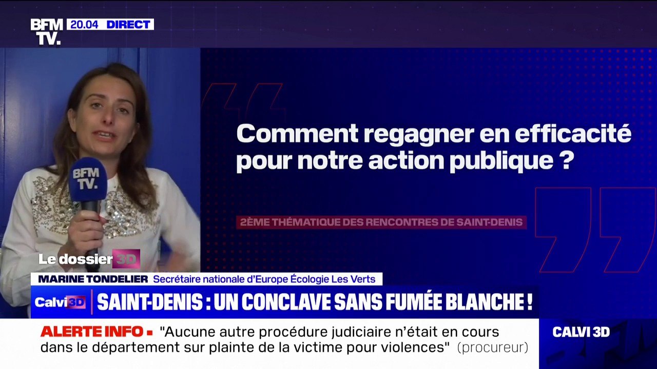 Marine Tondelier (EELV) sur la réunion entre Emmanuel Macron et les oppositions: "J'aurais du mal à aller à une autre réunion où l'écologie n'est pas à l'ordre du jour"