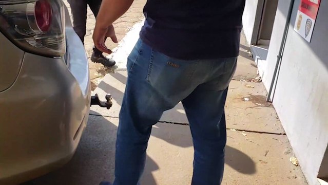 Homem detido pela Polícia Federal de Cascavel é levado à Cadeia Pública