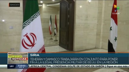 Siria e Irán prevén fortalecer cooperación bilateral