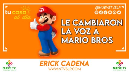 Le cambiaron la voz a Mario Bros
