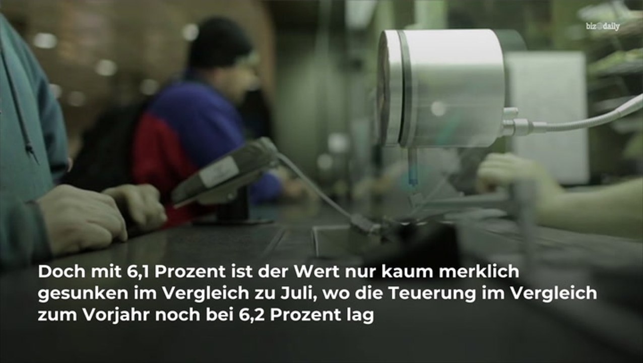 Inflation sinkt im August leicht