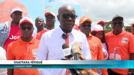 Ouattara Fétigué, Touré Soumaïla et Coulibaly Adama en campagne pour les municipales 2023 à Dabakala