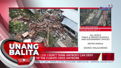 US Pres. Joe Biden: I don't think anybody can deny the impact of the climate crisis anymore | UB