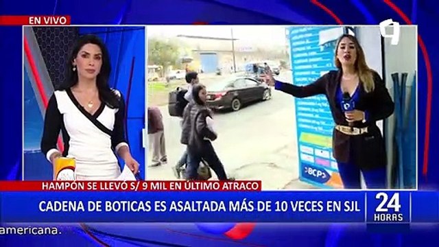 SJL: delincuente roba S/9 mil de botica que ha sido asaltada en más de 10 ocasiones