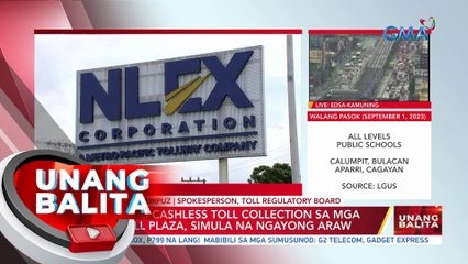 Panayam kay Julius Corpuz, Spokesperson, Toll Regulatory Board (September 1, 2023) | UB