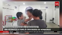 INM logra reunir a familia hondureña separada en su intento de llegar a Estados Unidos