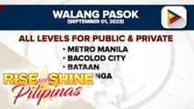 Ilang pasok sa eskuwelahan, suspendido pa rin dahil sa masamang panahon