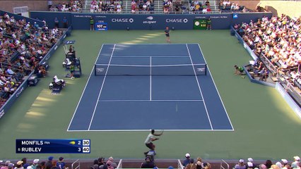 La puissance de Rublev a eu raison des fulgurances de Monfils : les temps forts