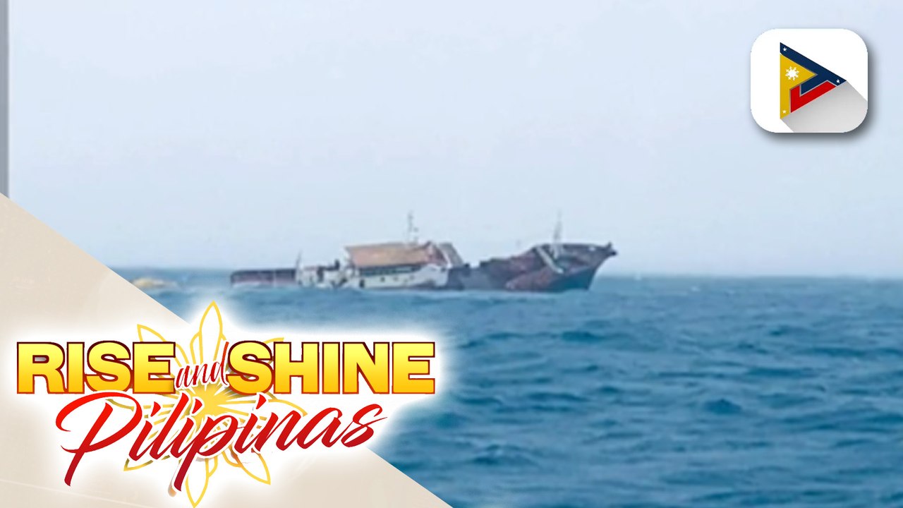 Oil slicks, nakita sa baybayin ng Calatagan, Batangas matapos lumubog ang isang fishing vessel