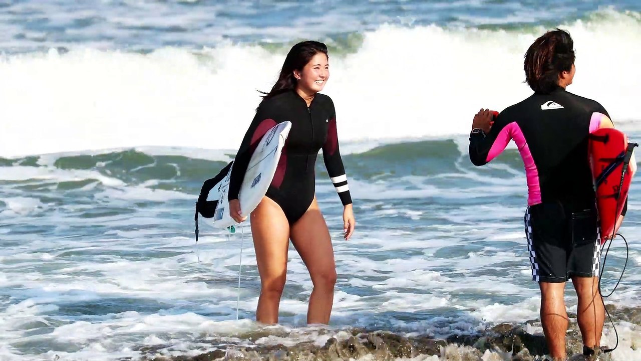 Beautiful Surfer in Japan