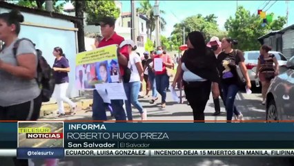Víctimas del régimen de excepción marchan hasta la CS para exigir justicia