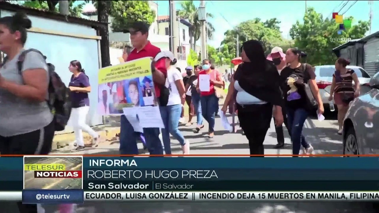 Víctimas del régimen de excepción marchan hasta la CS para exigir justicia