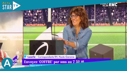 Estelle Denis victime d’un bug technique sur RMC, elle part en fou rire !