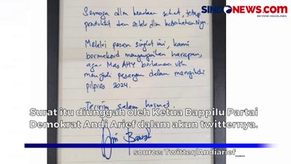 Bocoran Surat Anies Minta AHY Jadi Cawapres Versi  Ketua Bappilu Demokrat