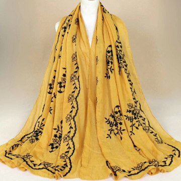 Cotton Embroidered Long Scarf For Indian Women