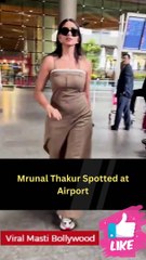Mrunal Thakur Spotted at Airport