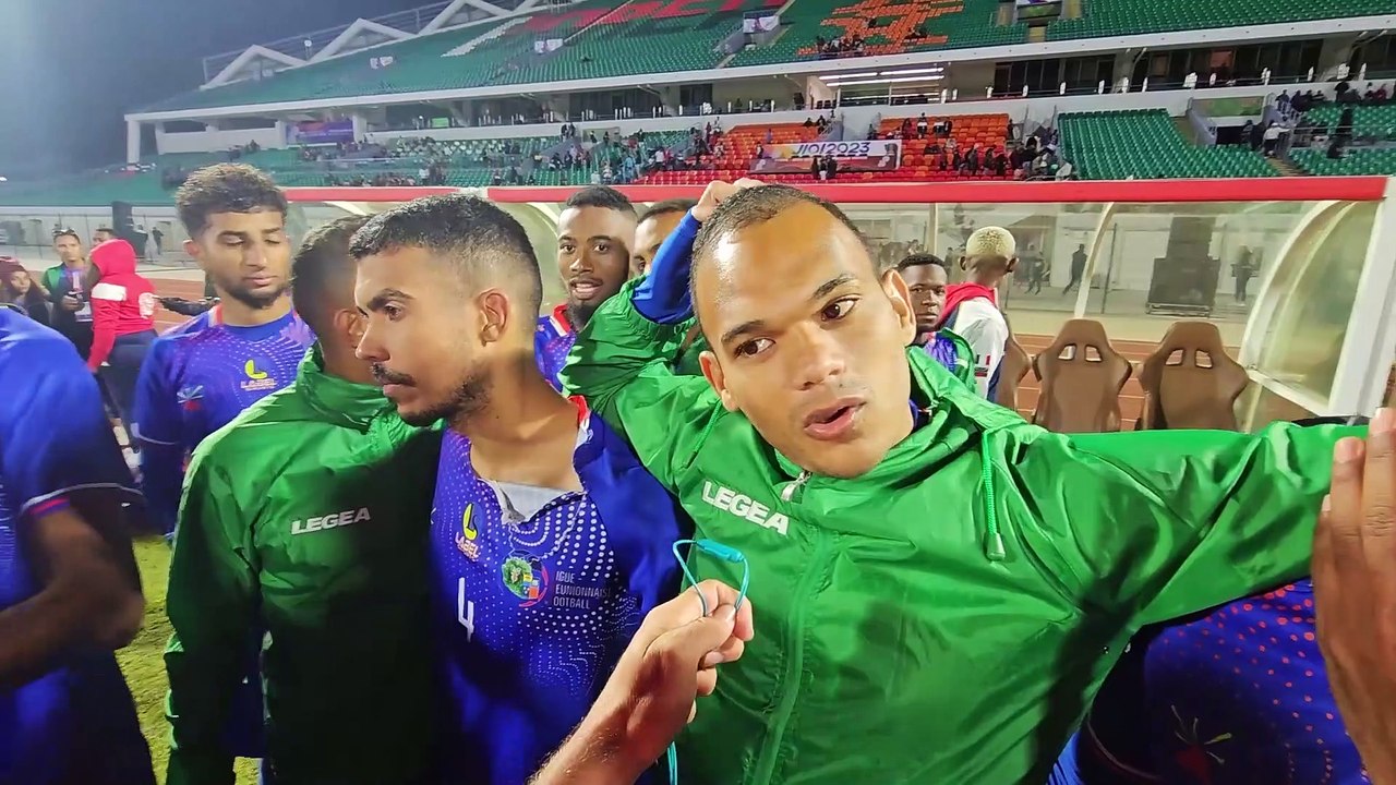 Les footballeurs réunionnais en finale des JIOI 2023