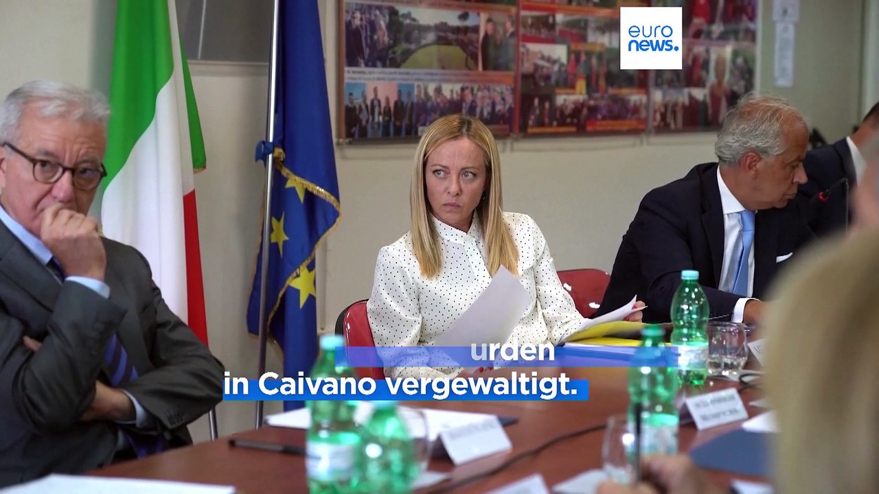 Nach Massen-Vergewaltigungen in Italien: Meloni in Neapel und ihr Lebensgefährte in der Kritik