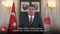 Adalat Bakanı Yılmaz Tunç'tan yeni adli yıl mesajı