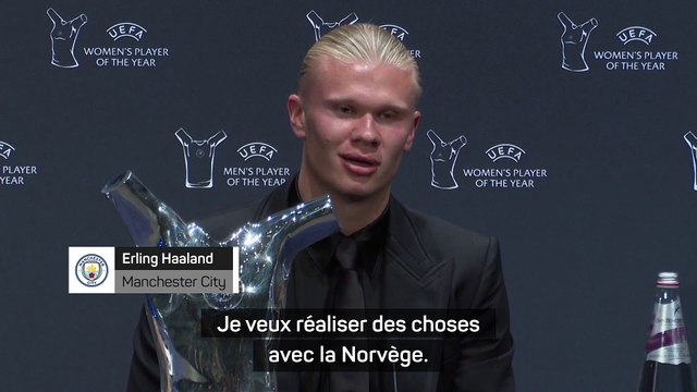 Haaland : J'espère pouvoir jouer un Euro ou une Coupe du monde