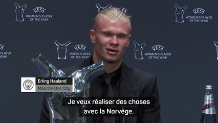 Haaland : "J'espère pouvoir jouer un Euro ou une Coupe du monde"