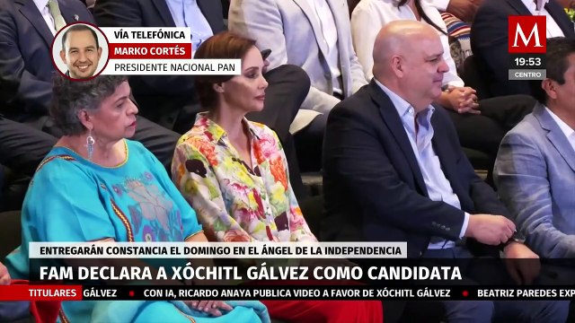 Xóchitl Gálvez llegó con el respaldo de la sociedad : Marko Cortés