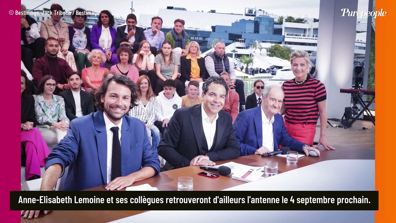 Anne-Elisabeth Lemoine (C à Vous) collée-serrée avec Bertrand Chameroy, photo en dehors des plateaux