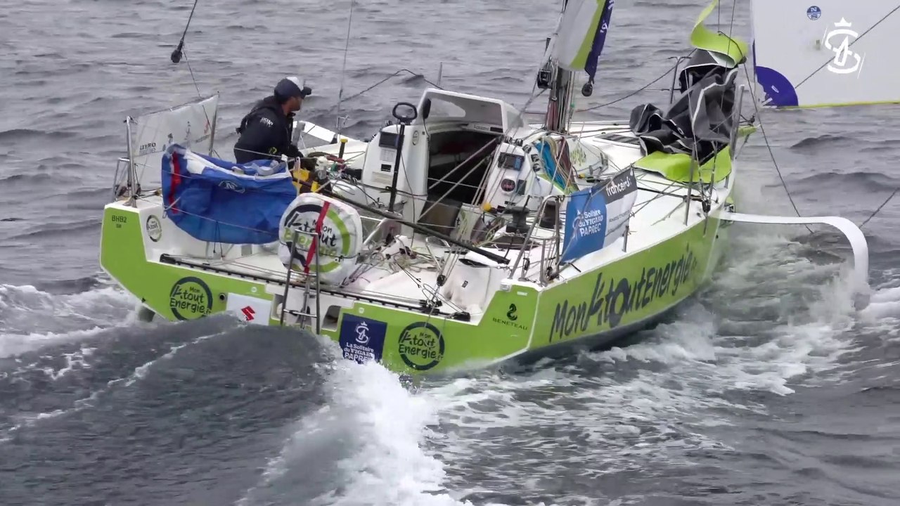 La Solitaire du Figaro Paprec 2023 : MERCREDI 30082023 - HUGO DHALLENNE  ARTHUR HUBERT