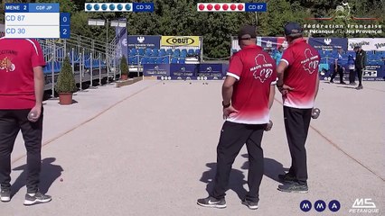 CHAMPT DE FRANCE DOUB JEU PROVENCAL - BRIANCON - poule CD87 VS CD30