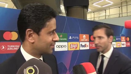 PSG president walks away from Mbappe question