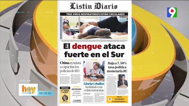 Titulares de prensa Dominicana del viernes 01 de septiembre | Hoy Mismo