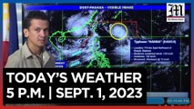 Today's Weather, 5 P.M. | Sept. 1, 2023