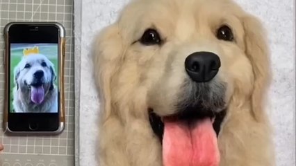 Woman Makes Replica of Family Dog That Passed