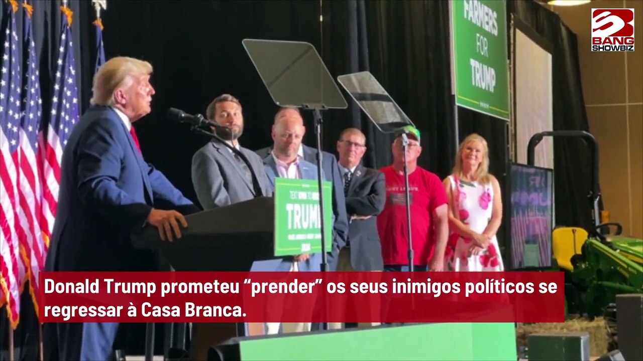 Trump afirma que irá ‘prender’ inimigos políticos caso seja reeleito