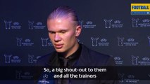 Erling Haaland wins UEFA MEN'S PLAYER OF THE YEAR Award 2023