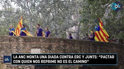 La ANC monta una Diada contra ERC y Junts Pactar con quien nos reprime no es el camino
